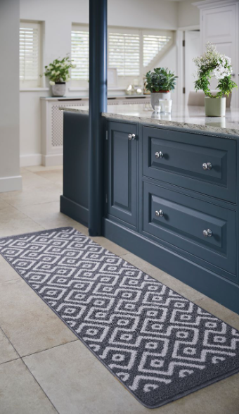 Cosy Stain Resistant Runner Navy