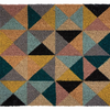 Geometric Triangles Coir Mat