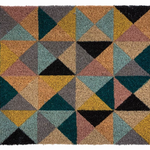 Geometric Triangles Coir Mat