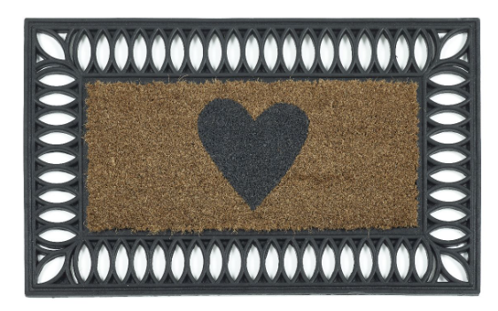 Heart Coir Insert Mat